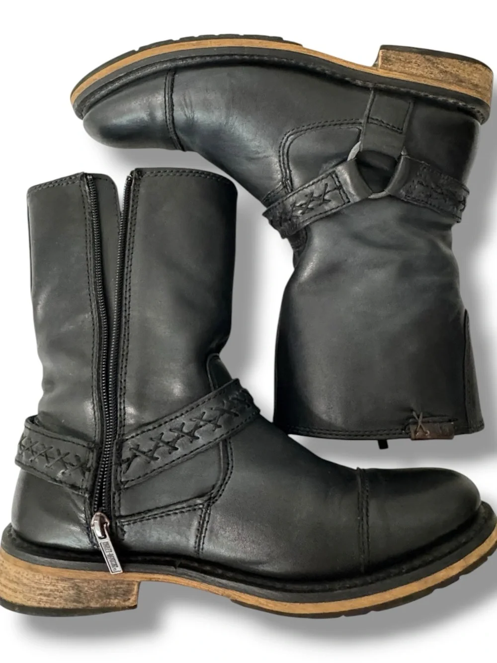 Harley-Davidson Constrictor Motorcycle Boots Men’s 8.5 Black Leather D95276